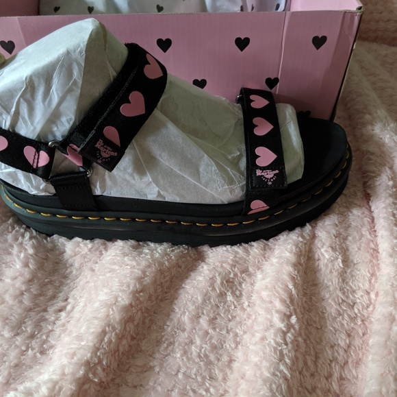 doc martens x lazy oaf sandals